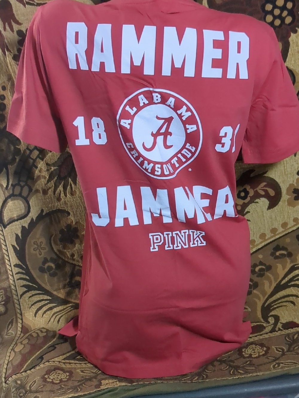 PINK Victoria's Secret Red Alabama 'Rammer Jammer' Graphic Tee
